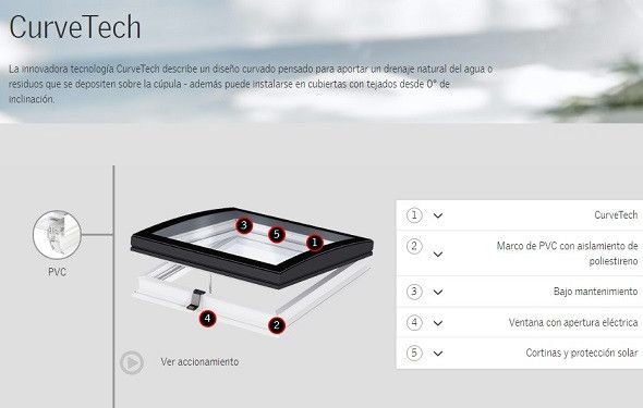 claraboya curveTech claraboya curveTech